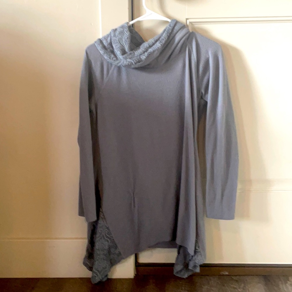 Long sleeved grey blouse from Maurices